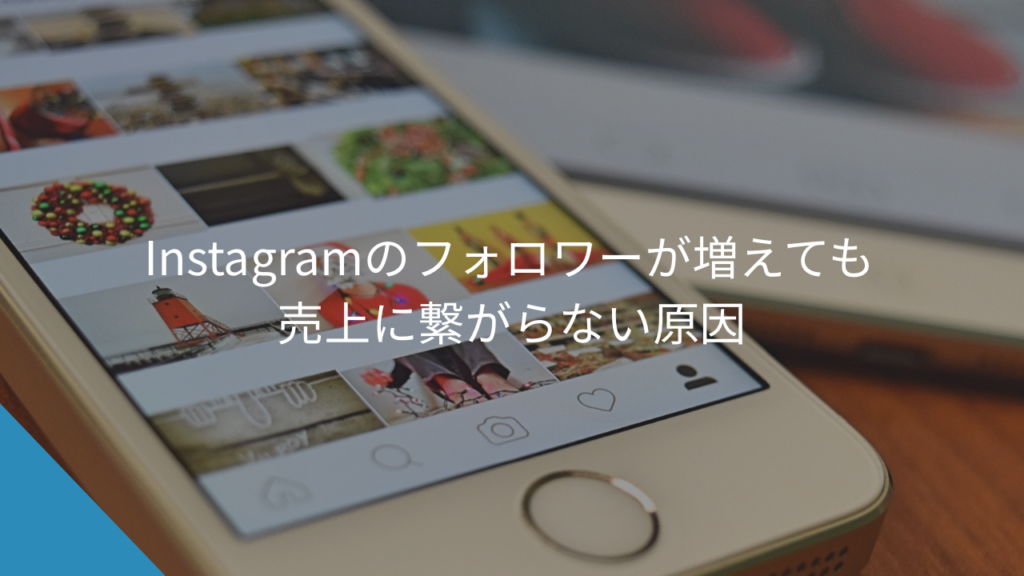 Instagramのフォロワーが増えても売上に繋がらない原因 - WEB集客に悩む中小企業・個人事業主の相談相手Keu
